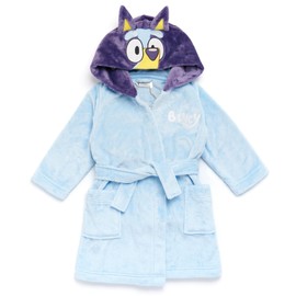 Bluey Dressing Gown for Kids | Hooded Bathrobe for Girls and Boys | Nightwear for Children and Toddlers