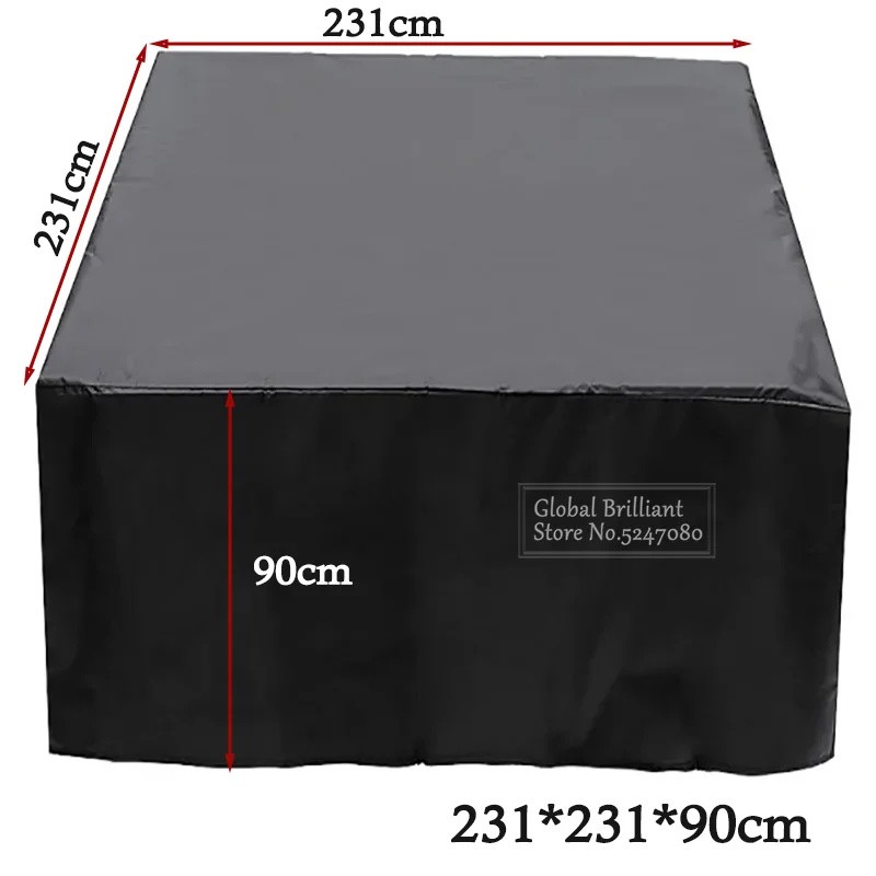 210D Oxford Square Hot Tub Cover, 78.7 x 78.7 x