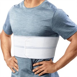 Lixinsunbu Broken Rib Brace Cracked Abdominal Binder Back Belt Chest Compression Wrap Support Costochondritis for Bruised, Fractured or Dislocated Ribs Protection for Men