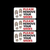 USSP&S 3x Please Remove your Shoes Sticker Sign - Mosque, Swimming Pool, House