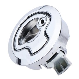 Boat Hatch Lock Pull, Marine 2 inch 50mm Flush Pull Latches, 316 Stainless Steel, Round Deck Hatch for RV Yacht