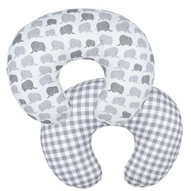 Baby Nursing Pillow Cover, 22.5 x 18" Breastfeeding Pillow Slipcover Girls Boys, Nursing Pillow Case for Newborn, Soft Fabric Fits Snug On Infant, Washable & Breathable (1 Pack)