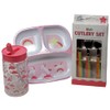 Kids Unicorn Dinner Set - Divided Plate Cup and Metal