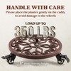 IDZO Heavy Duty Trolley Capacity 350 lbs Planter Caddies with