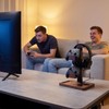 Hooshion Wood Controller Holder, Headphone Stand, Multiple Controller Storage Dispay,