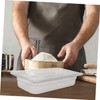 Artibetter Commercial Pizza Dough Proofing Container with Lid Clear Plastic