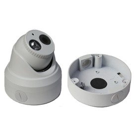 Kenuco Junction Box/Mounting Base hik-Compatible Turret Camera DS-2CD23x2 Size | 130MM X 32MM | BOX03 (White 1PK)