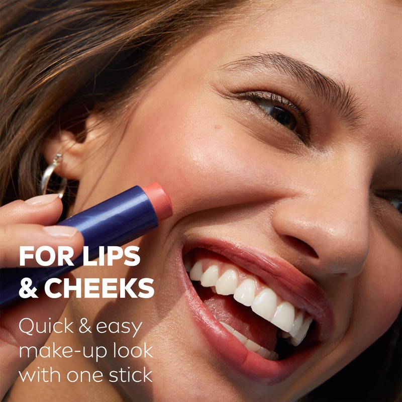 NIVEA Caring Beauty Coral Lip Balm SPF30 (4.8g), 3-in-1 Buttery