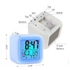 BUBUCAM Digital LED Color Change Alarm Clock, Multi-Functional Calendar Temperature