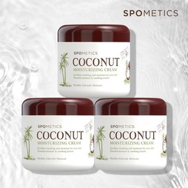 Spometics Moisturizing Coconut Large Capacity Moisturizing Cream 300ml x 3set / 스포메틱스 모이스춰라이징 코코넛 대용량 보습크림 300ml x 3set