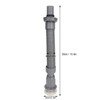 HAOHIZE Flexible Universal Sink Drain Pipe, S-Type, Grey, Plastic +