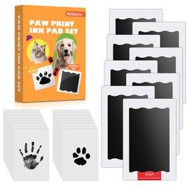 Nabance Paw Print Kit, Dog Paw Print Kit, 8 Inkless Print Pads, 16 Imprint Cards, Nose Print Stamp Pad for Dogs, Pet Paw Print Impression Kit for Dog & Cats, Pawprint Stamp Pad for Small Medium Pet