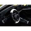 KAFEEK Diamond Soft Leather Steering Wheel Cover with Bling Bling