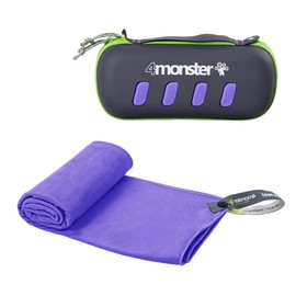 4Monster Microfibre Towels in 5 Colours, Absorbent Sports Towel, Ultra Light, Quick-Drying Travel Towel for Fitness, Sports, Sauna, Yoga, Travel