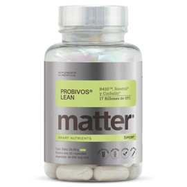 Matter Probivos Lean, Suplemento Probioticos con B420, 17 Billones UFC, Sinetrol, CinSulin y L. acidophilus NCFM, Apoyo al Metabolismo, Microbiota y Composición Corporal, 1 Frasco con 30 Cápsulas