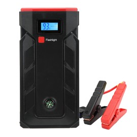 Bewinner Auto Starter Box, 12000 MAh Starthilfe 1000 A Tragbares Autobatterie Booster Pack mit 2 USB Anschlüssen LED Lichtkompass für 12 V Autos Motorräder