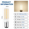 Akynite LED B15d 10W Neutral White 4000K 800LM, 95 LEDs,