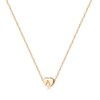 Gold Initial A Heart Necklace Dainty Letter Heart Choker Necklace
