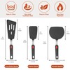 Hotec Silicone Spatula Turner for Nonstick Cookware, Cooking Spatula 600°F