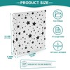 Black and White Stars Pattern 3 Ring Binder 1.5" Decorative