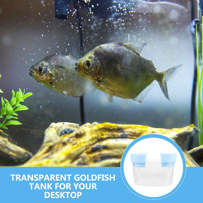 SUPVOX Plastic Betta Tank Small Desktop Aquarium Fish Tank Aquarium