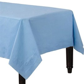FANCYDRESSCOZ Paper Table Cover Recyclable Eco Friendly Paper Tablecover Disposable Tablecloth BIRTHDAY WEDDING CORONATION FESTIVAL (LIGHT BLUE), Medium (00125)