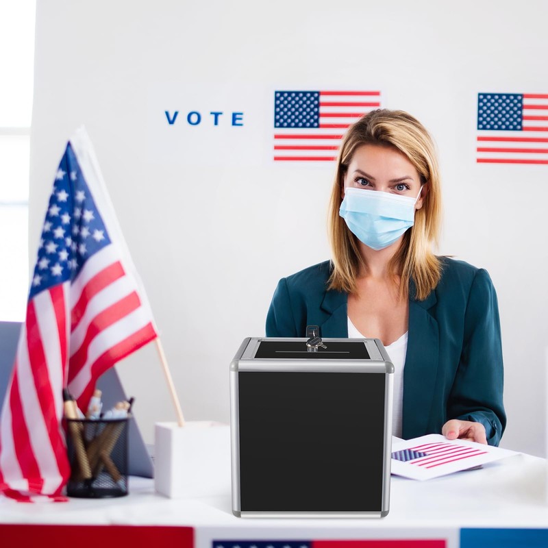 Lineshading Acrylic Donation Box Reinforcement Large Ballot Box with Slot