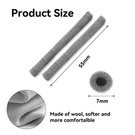 Lyqaq 8PCS Anti-Slip Eyeglass Ear Cushions - Soft Cotton Temple Pads for Glasses & Sunglasses | Lightweight Arm Sleeves Cover (4 Colors) | Reduce Pressure & Prevent Slipping