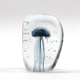 Keystone Glass Art Paperweight Navy Rectangle JF IN010702