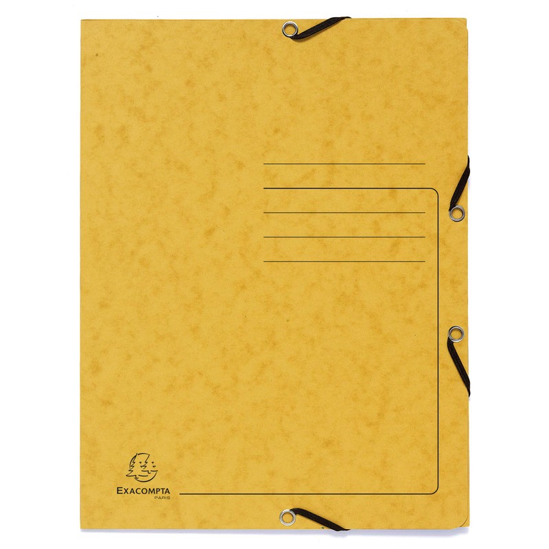 Exacompta - Ref 55432E - Elasticated 3-Flap Folder - 240