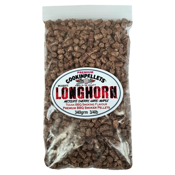 Wood Pellets 330g(3/4lb) Premium Longhorn Mesquite Blend for Ninja Woodfire® - Premium Smoker Pellets