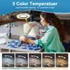HISUEKIG 10X Magnifying Glass with Light and Stand, 5 Color