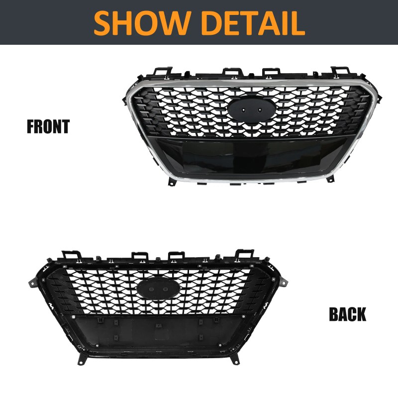 YLT Auto For 2016-2017 Hyundai Sonata Hybrid Front Upper Grille