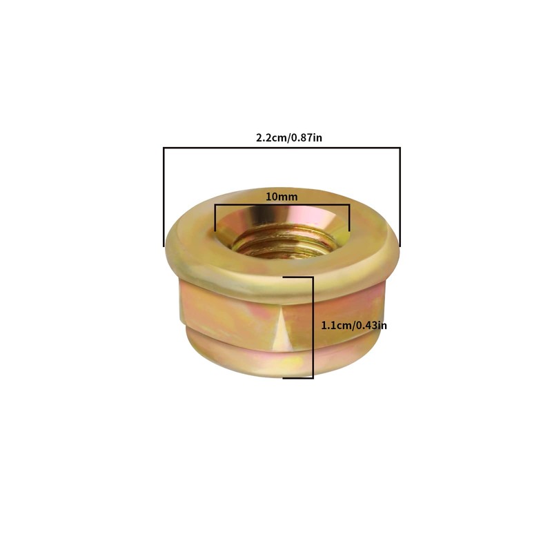 OTOTEC 20PCS Blade Nut M10x1.25 Left Hand Thread Collar Nut