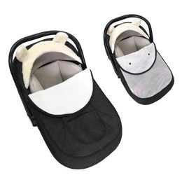 Baby Car Seat Cover Winter Car Seat Cover for Babies,Infant Car Seat Cover for Boys & Girls-Keeps Baby Warm & Cozy,2 in 1 Universal Baby Carseat Cover Fit for All Season