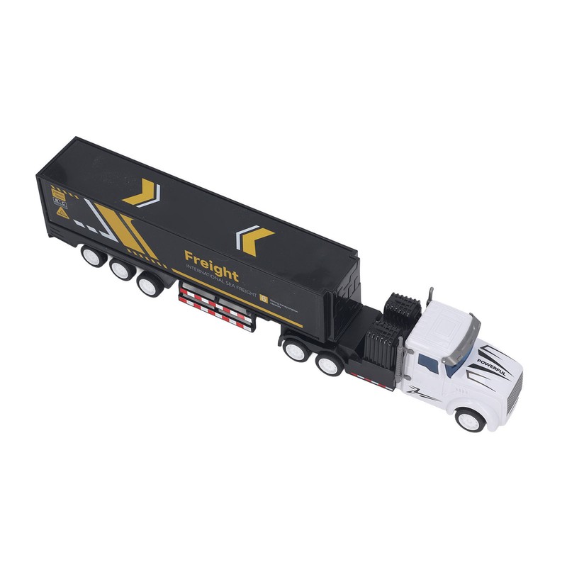 Container Truck Toy High Simulation Extended Carriage Container Trailer Model