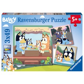 Ravensburger Bluey Toys - 3X 49 Piece Jigsaw Puzzles for Kids Age 5 Years Up