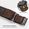 Soft Suede Leather Watch Band, 26mm Military Strap Compatible with