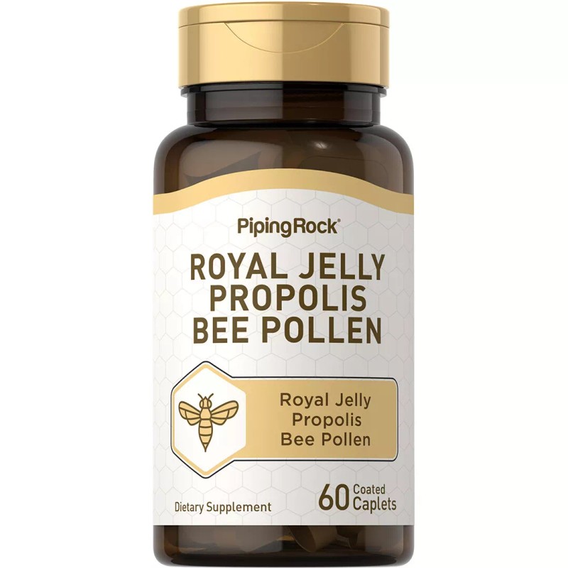 Piping Rock Royal Jelly Propolis Bee Pollen Pills | 60