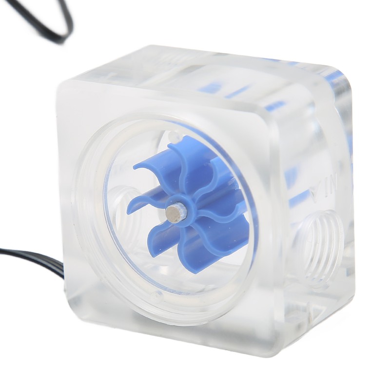 PC Water Flow Meter Indicator G1/4 Thread 3 Way Acrylic