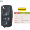 KEYECU For VW VOLKSWAGEN Keyless New Remote Key Fob Transmitter 561 837 202 A /202 D