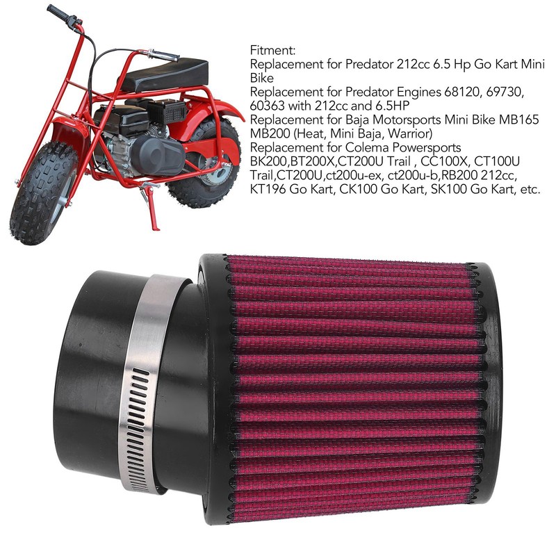 62mm Air Filter Aluminum Alloy Air Cleaner for CT200U BT200X