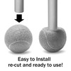 ZHUOKECE 4 pelotas de tenis precortadas para patas de muebles,