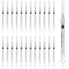 OLCANA 25Pack 1ml Disposable Sterile Syringes with 25Ga Plastic Measurement