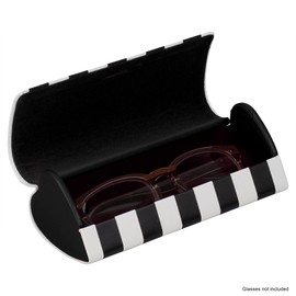 Noble Pack Heart Shape Protective Eyeglass Case Holder – Cute Glasses Case with Magnetic Closure for Eyeglasses and Sunglasses – Comes with a Matching Microfiber Cloth (Black)