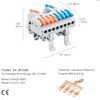 JANDECCN 6pcs DIN Rail Terminal Blocks, DIY Splicing Wire Connectors