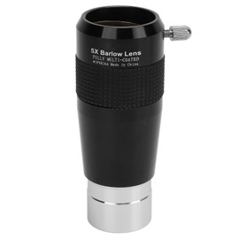 1.25 Inch 5 X Telescope Barlow Lens Multi Coated Repeated Color Difference 2 Group 4 Element Barlow Lens Telescope Accessory