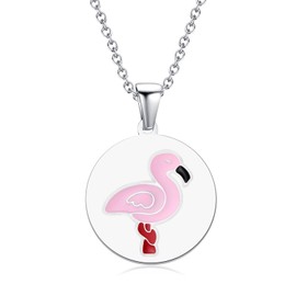 TIZU Necklace for Girls Children Women Unicorn Butterfly Sloth Rabbit Flamingo Panda Dolphin Bee Elephant Giraffe Tortoise Angel Koala Bee Necklace Jewellery Gifts, Stainless Steel, No Gemstone