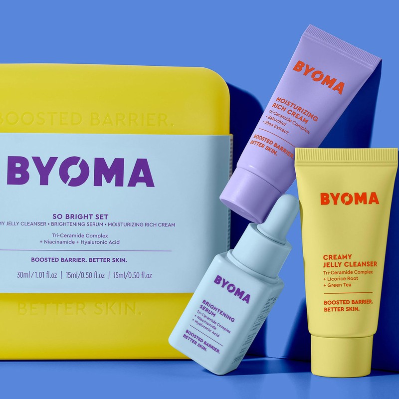 BYOMA Brightening Starter Kit - Mini Cleanser 30ml, Mini Rich