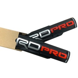 3D Emblem Badge Nameplate Compatible with TRD Pro Left and Right Side Badges Emblems ABS Plastic Emblem with Strong Adhesive 0516 （2 Pack Pro